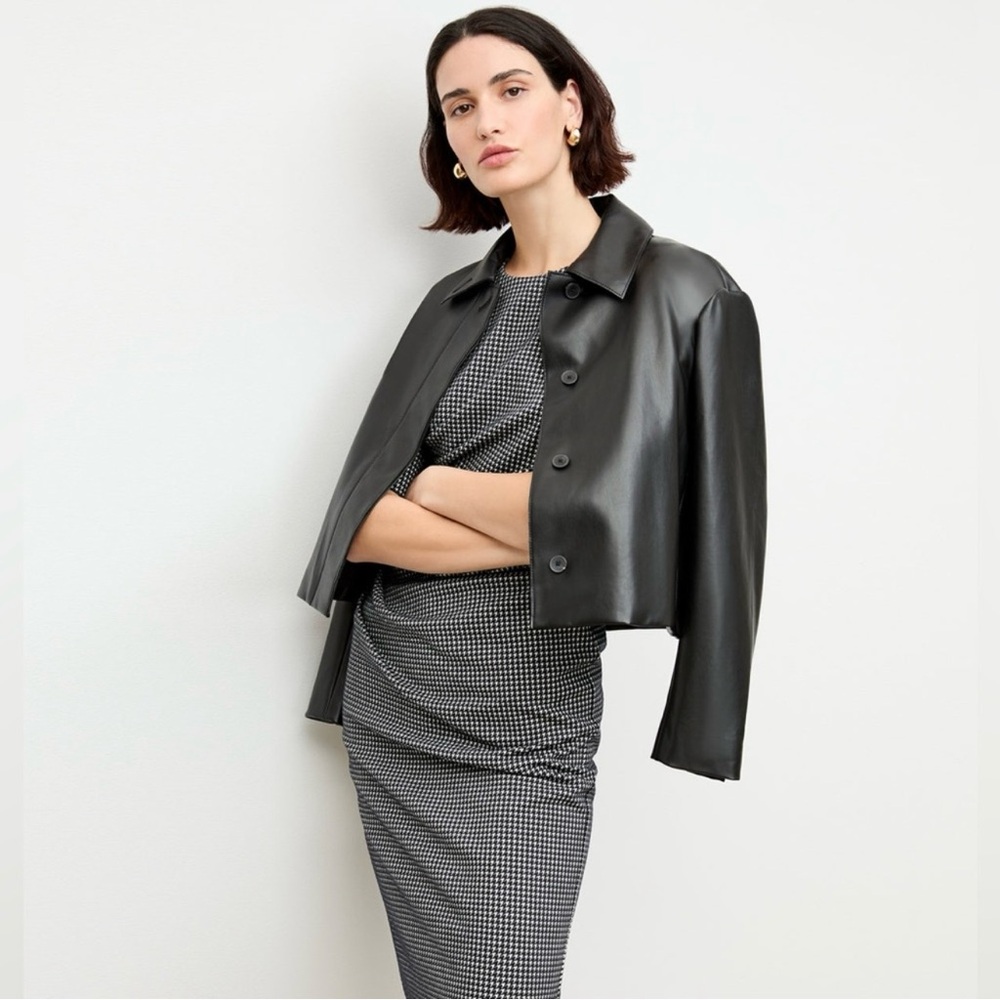 M.M LAFLEUR The Nicky Jacket Black Vegan Leather